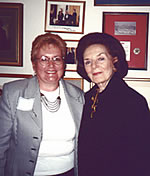 ann meets frances hesselbein, president of the drucker foundation in new york